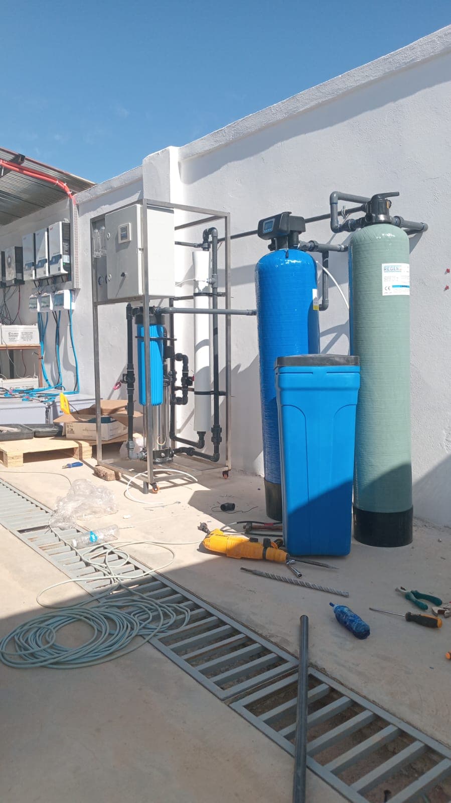 Réalisation d'une station de purification d'eau par osmose inverse de 500 L/h à Nador